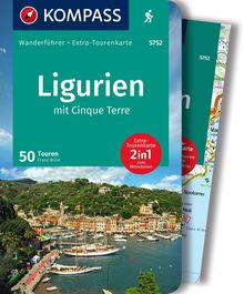 Ligurien mit Cinque Terre, 50 Touren mit Extra-Tourenkarte, KOMPASS Wanderführer
