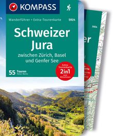 Schweizer Jura, 55 Touren mit Extra-Tourenkarte, KOMPASS Wanderführer