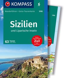 Sizilien und Liparische Inseln, 60 Touren mit Extra-Tourenkarte, MAIRDUMONT: KOMPASS Wanderführer