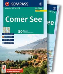 Comer See, 50 Touren mit Extra-Tourenkarte, MAIRDUMONT: KOMPASS Wanderführer