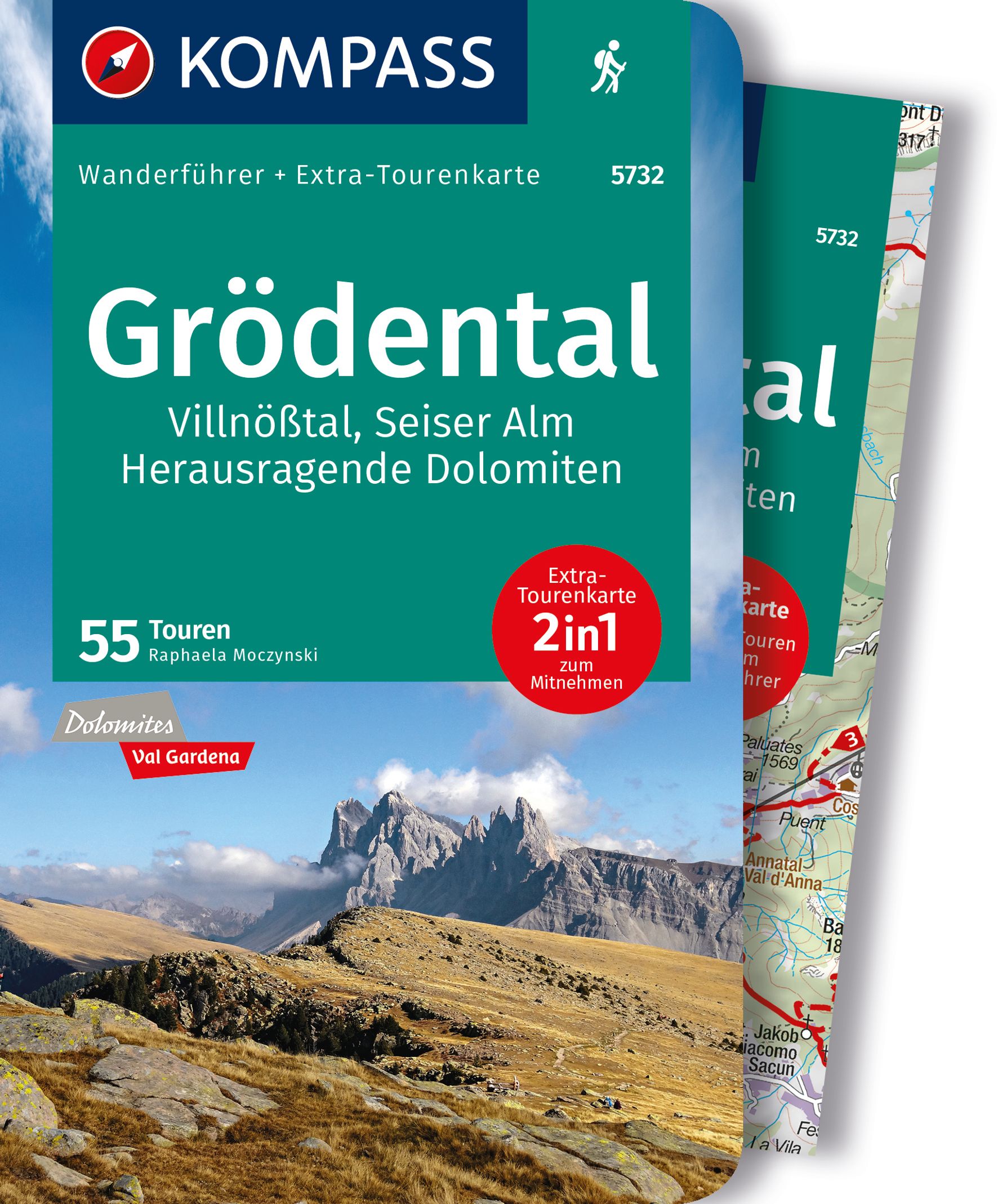 MAIRDUMONT Grödental, Villnößtal, Seiser Alm, Herausragende Dolomiten, 55 Touren