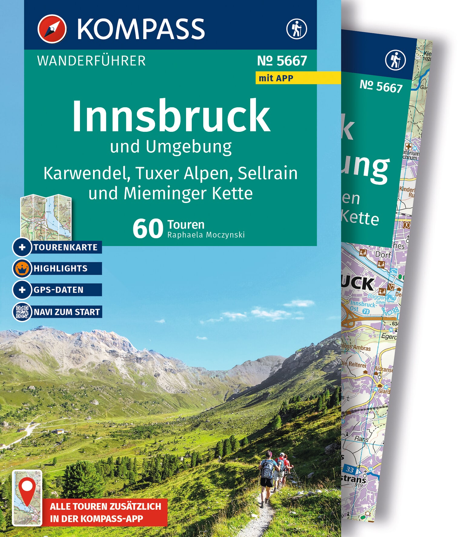 MAIRDUMONT Innsbruck und Umgebung, Karwendel, Tuxer Alpen, Sellrain und Mieminger Kette, 60 Touren mit Extra-Tourenkarte